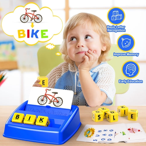 Toys for 3-8 Year Olds Boys, Spelling Games for Kids Ages 4-8 Matching