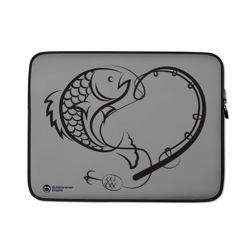 Fishing Heart Laptop Sleeve