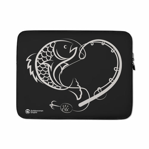 Fishing Heart Laptop Sleeve