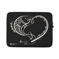 Fishing Heart Laptop Sleeve