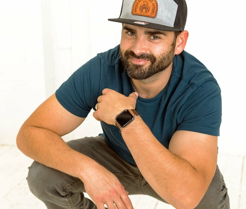 Classic Leather Apple Watch Band - Handcrafted Full Grain for All Models