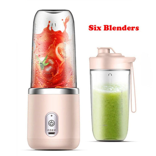 Portable USB Rechargeable Blender - 400ml Personal Smoothie Maker