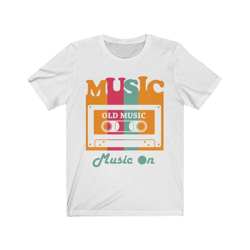 Old Cassette Type Music On T-Shirt