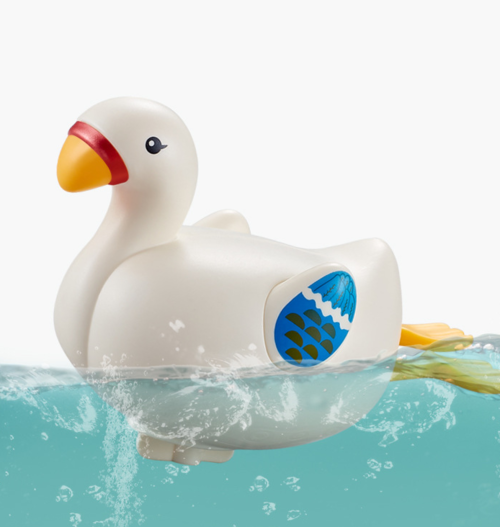 Baby Bath Toys Cute Cartoon Goose Dolphin Swimming Wind-up Clockwork