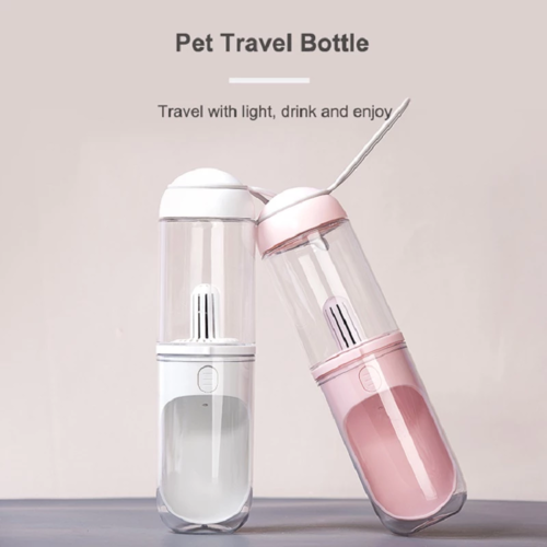 Pet Travel Water Bottle - Portable Dog Cat Water Dispenser for Outdoor