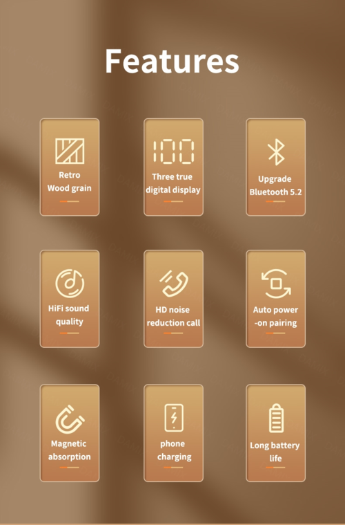 TWS Wireless Earbuds Bluetooth 5.2 - Sport Earphones with Charging Case