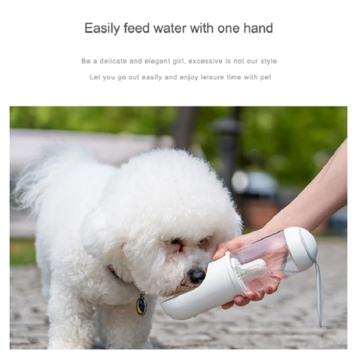 Pet Travel Water Bottle - Portable Dog Cat Water Dispenser for Outdoor