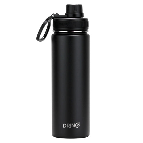 DRINCO 22oz Stainless Steel Sport Water Bottle - Insulated Black