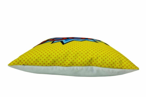 BOOM | Yellow | Anime | Fun Gifts | Pillow Cover | Home Decor |