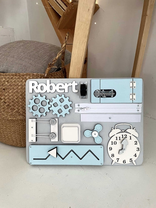 Mini Busy Board Pastel Blue
