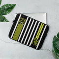 2882Tech™ Black + Yellow From 28 TO 82 Stripe Laptop Sleeve