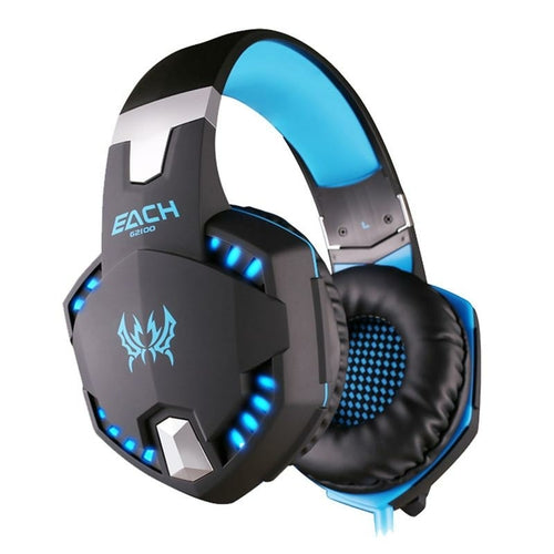 Gaming Headset with LED Lights - Vibration Surround Sound Headphones