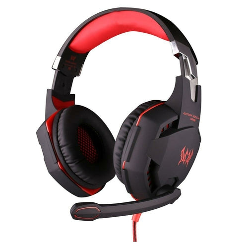 Gaming Headset with LED Lights - Vibration Surround Sound Headphones