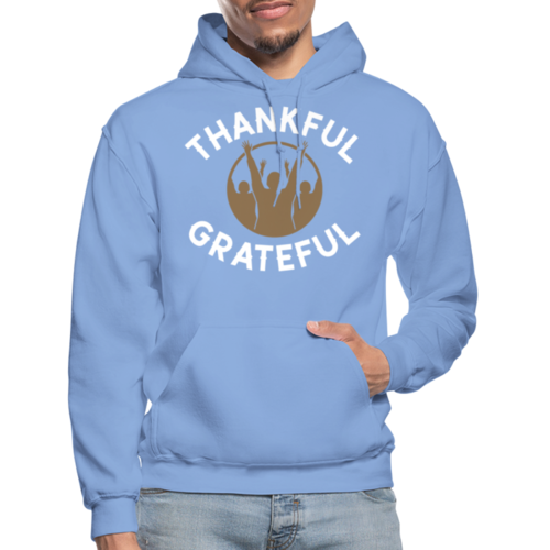 Mens Hoodie - Pullover Hooded Sweatshirt -graphic/thankful Grateful